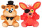 lefeng 2 Stück Fünf Nächte bei Freddys Plüsch Spielzeug Foxy Fuchs Stofftier Golden Freddy Bär Plüschtier FNAF Kuscheltier 25cm