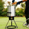 Barton 30Qt Truthahn-Fritteuse, Deluxe-Aluminium, 37.000 BTU, Outdoor-Kessel, Bräter, Muschelbacken, Krebstopf, Kochdeckel, Meeresfrüchte, Cajun-Gasherd, Brenner, Ständer, Injektor