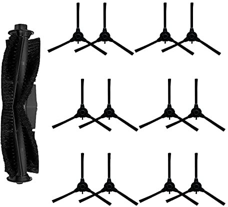 NC Yooria 1 x Hauptbürste + 12 x Seitenbürsten für Hosome G9070 Staubsaugerroboter, Zubehör, 13 Stück pro Packung.