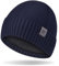 HASAGEI Mütze Herren Damen Thermo Strickmütze Winter Beanie Mütze mit Fleece Warmfutter Wintermütze Modern Weich Elastisch Fleece Mütze für Outdoor Sport Shoppen Dating Laufen Skifahren (Blau)