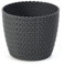 Home Garden Ornaments Plant Pots Indoor 36cm Diameter 31.5cm Height – Decorative Plant Pot Knitted of Anthracite Colour – Plastic Flower Pots Indoor and Outside (Ø36cm, Anthracite)