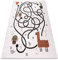 rugsx Teppich Fun Game Kinderteppich für Babyzimmer, Spielteppiche, Kinderzimmer, Moderne, Spiel, Lama Creme 80x150 cm