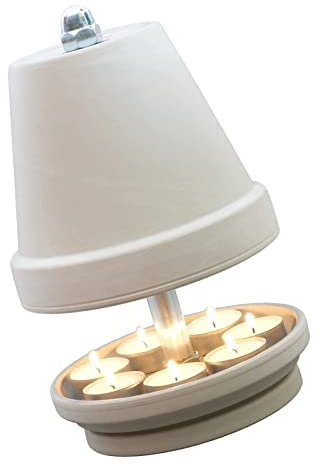 Teelichtofen 6er Doppelwandig Tischofen Tischkamin Alternative Tischheizung Feuerschale Leuchturm Teelicht Dekoration