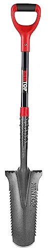 HANTOP Drain Spade Root Saw Spade Narrow Serrated Shovel Digging Shovels for Cutting Root, Digging, Trenching,Transplanting,44 inches