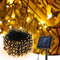 BrizLabs Solar Weihnachtsbeleuchtung Aussen, 32M 300 LED Solar Lichterkette Außen 8 Modi Wasserdicht Solarlichterkette für Weihnachtsdeko Garten Balkon Yard Tor Hof Zimmer Hochzeit Party, Warmweiß