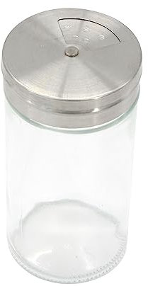 ZÔDIO - Pot a Épices SPICY Verre & Inox - Rangez, Identifiez & Assaisonnez Vos Plats Facilement - 120 ml
