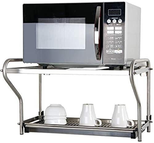 ZYMEN Rejilla para Horno microondas Rejilla para Cocina montada en la Pared Rejilla para Horno de Acero Inoxidable Rejilla para Horno microondas Doble Commemoration Day