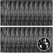 20 Pack Black Foil Fringe Curtain Backdrop, 3.2ft x 8.2ft Metallic Tinsel Curtains Party Backdrop, Hanging Streamers for Birthday Party Decoration Wedding Holiday Christmas Decoration (Black)