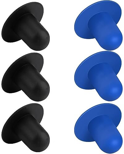 qufzdopv 6 Stück Pool Stopfen, Schwimmbad Dichtstopfen Kompatibel mit Intex und Bestway, Stopfen für Oberirdische Schwimmbäder (Blau,Schwarz für Ø 2,7~2,8cm)