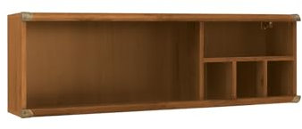 BLACK RED WHITE® Hängeschrank Indiana Wandschrank Regalböden | im Landhaus, Industrial, Retro Stil | 120x27 | für Jugendzimmer
