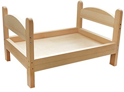 minkissy Wooden Cat Bed Decorative Nest for Small Pets Lightweight Portable Pet Furniture