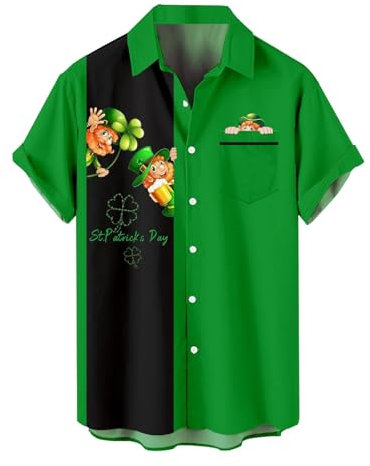 Daily Deals St Patricks Day Jumpers Mens Daisy Print Shirt Hawaiian Shirt Short Mens Daisy Print Shirt Hawaiian Shirts Men Mens Leopard Print Shirt Amazon Sale Clearance Black