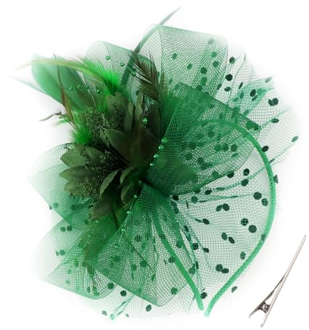 AQOKKA Women Fascinators Hats Flower Fascinators with Headband and Clip Tea Party Headwear for Women and Girls