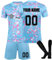 Generic Football Kits for Kids and Adult, Personalised Football Shirt with Name Number, Football Shirts Shorts and Socks Set, Football Gifts for Boys Men #3