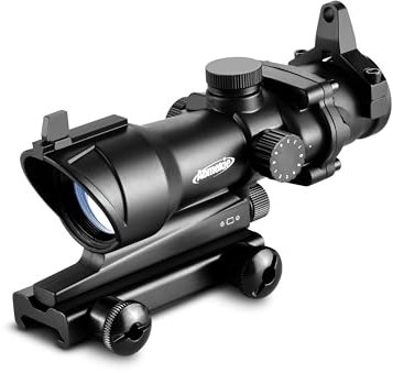 AOMEKIE Zielfernrohr Rot/Grün Beleuchtet Rapid Range Airsoft Rotpunktvisier Zielfernrohr mit 20mm/22mm Picatinny Rail Mount