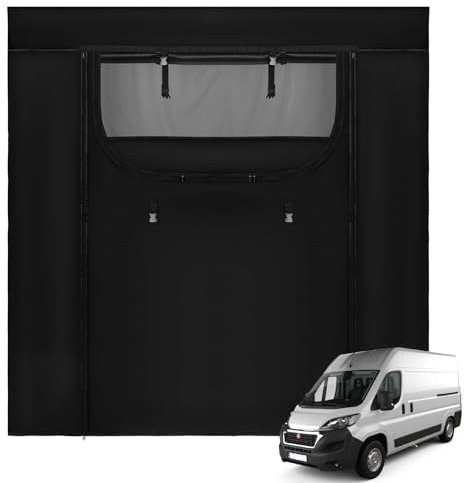 Moustiquaire Voiture Remplacement pour Fiat Ducato/Peugeot Boxer/Citroen Relay 2006-2024 (X250/X290 H2/H3/L2L3L4), Moustiquaire avec Tissu d'intimité Protection Contre Insectes pour Camping (Arrière)