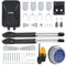 CO-Z Dual Swing Gate Opener Kit, Electric Gate Opener for Doors up to 400 kg 6 m, Driveway Home Garden Gate Opening System for Swing Gates with Remote Controls & Warning Light & Wireless Keypad