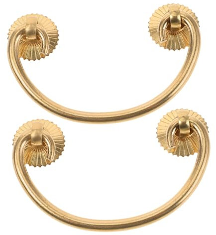 RORPOIR 2stücke Vintage Schrankgriff Aus Messing Mit Antikem Design Für Küchenschränke Und Kommoden Goldfarben Einfach Zu Montieren Langlebig Und Korrosionsbeständig