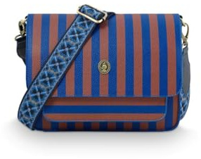 Pip Studio Fenna Cross Body Bag Medium Stripe Blue 25x7x20cm