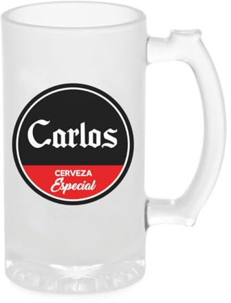 Jarra de Cerveza Personalizada Cristal 500 ml Regalo Hombre Papá Día del Padre Cumpleaños (Cerveza Especial)