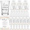 Haiabei 36 Set Wedding Shot Glasses for Guests Acrylic Clear Shot Glasses Bridal Shot Glasses Bulk Wine Cup with Thank You Cards Organza Bag for Bridal Shower Newlyweds Anniversary Hen Party Favors