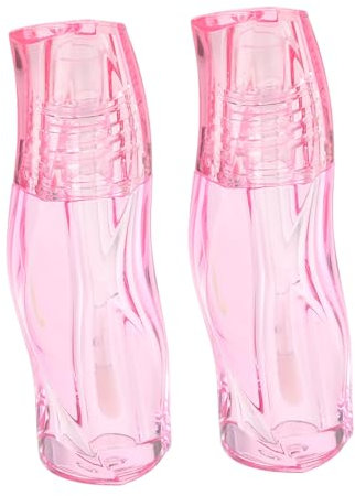 BESTYASH Lipgloss Tuben 3ml Gedrehte Form Halbtransparente Lippenstift Behälter Nachfüllbar Für Lippenbalsam Und Lipgloss Makeup Zubehör 2 Stück
