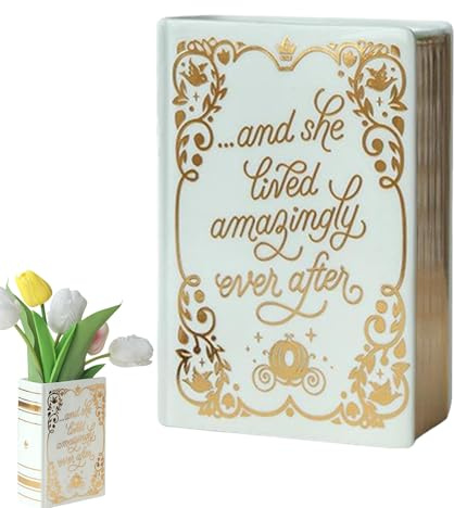 Keramik Book Vase, Keramikvasen Für Heimdekoration, Bücherform Dekorative Vase Keramik Buch Vasen, Dekorative Vasens Für Tafelaufsatz, Tisch, Wohnzimmer, Schlafzimmer