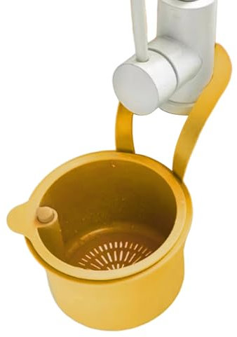 Griglia di scarico del lavandino, colino di scarico per alimenti, cestello filtrante agganciabile resistente ai tappi per casa, cucina, bagno, doccia, campeggio auto