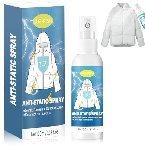 Antistatik Spray Kleidung, Anti Spray Kleidung, Antistatik | Reduziert Statische Elektrizität, Entfernt Schnell Falten, Spart Bügelzeit, Geeignet für Eine Vielzahl von Stoffen(100ml)