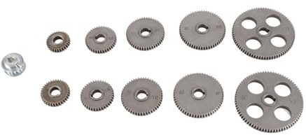 INGRANAGGIO PER TORNIO SET 11 PZ KIT LAVORO DI TAGLIO HT250 INGRANAGGIO PER TORNIO IN METALLO GRIGIO FERRO