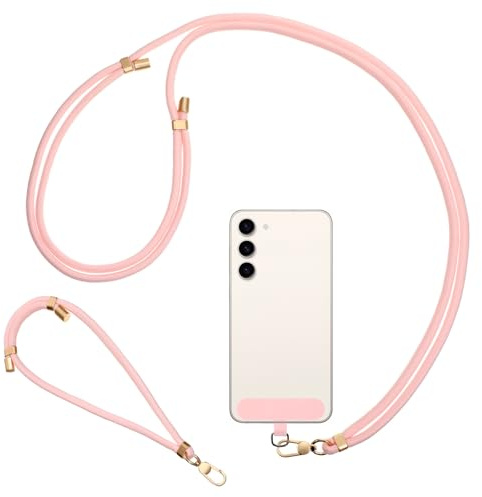 2Pcs Phone Lanyard Crossbody Anti-Drop Neck and Wrist Strap Cute Lanyard for Cellphone Case, Phone Strap Crossbody Premium Metal Buckles, Cellphone Lanyards Crossbodys Travel Running and Everyday Use