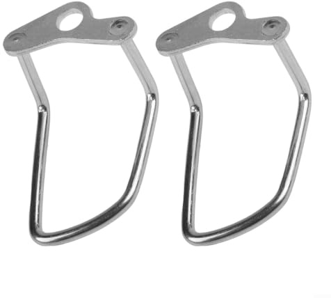 2 x Schaltwerk-Schutzbügel aus Edelstahl für sichere Fahrrad-Schaltung (2 x Silber)