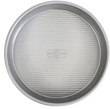 USA Pan 1070LC Bakeware Runde Kuchenform, 22,9 cm, Antihaftbeschichtung und Schnelllöse-Beschichtung, Silikon Legierter, 2.25 inches, Aus Aluminiertem Stahl