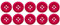 Soul-Cats Knopfset in verschiedenen Farben und Größen Kunststoff bunt, Größe: 18 mm;Farbe: magenta