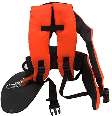 Bricoferr BFK0032 - Arnés profesional acolchado para desbrozadora con protección lumbar