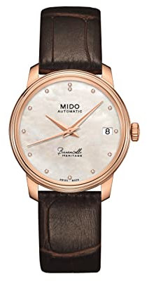 MIDO Damen-Armbanduhr Analog Automatik Leder M0272073610600
