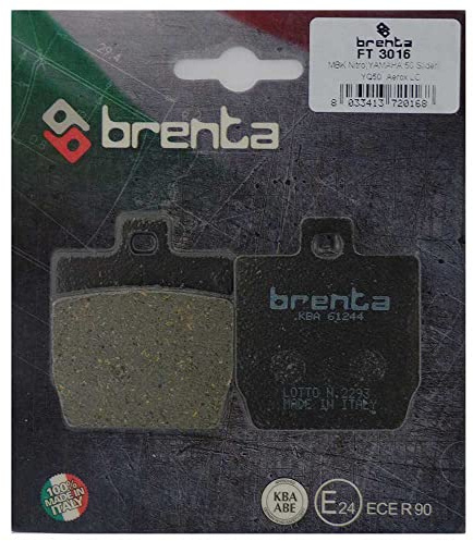 Brenta Bremsbeläge Organische Motorrad für Jincheng JC 250, Malaguti F 12 R, MBK Nitro 50