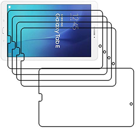 ebestStar - Pack x5 Film Protection Compatible avec Samsung Galaxy Tab E 9.6 T560, T561 Protecteur d'écran Plastique Souple Anti-Rayures [Appareil: 241.9 x 149.5 x 8.5mm, 9.6'']