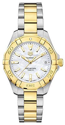 TAG Heuer Women's Aquaracer Diamond 32mm Two Tone Quartz Watch WBD1320.BB0320