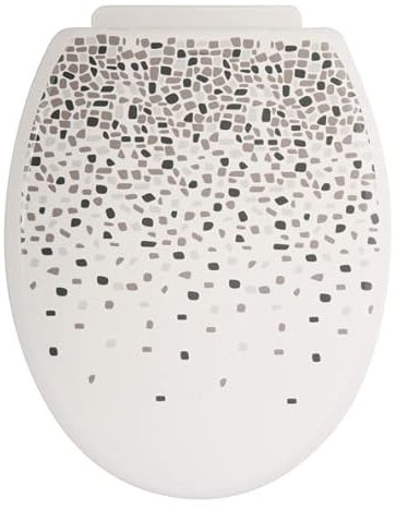 MSV Sitz W.C. 'Brest', grau, 47 x 36.5 x 3.5 cm, 94 Stück, Kunststoff, Taupe, 47x36.5x3.5 cm