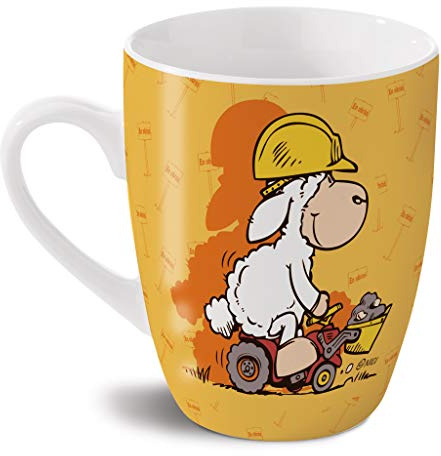 NICI 42857 Tasse 310 Milliliters, Porzellan, Gelb