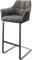DELIFE Barstuhl Yulo-Flex Freischwinger flach Metall Vintage Anthrazit