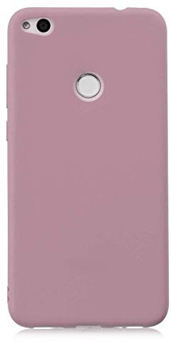 Cuzz - Carcasa para Huawei P8 Lite (2017)+(1 pieza protector de pantalla de cristal templado)color sólido Premium flexible flexible de silicona TPU funda delgada ultra ligera antideslizante antigolpes
