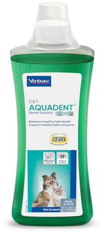Virbac C.E.T. Aquadent Dental Solution for Dogs and Cats (250 ml)