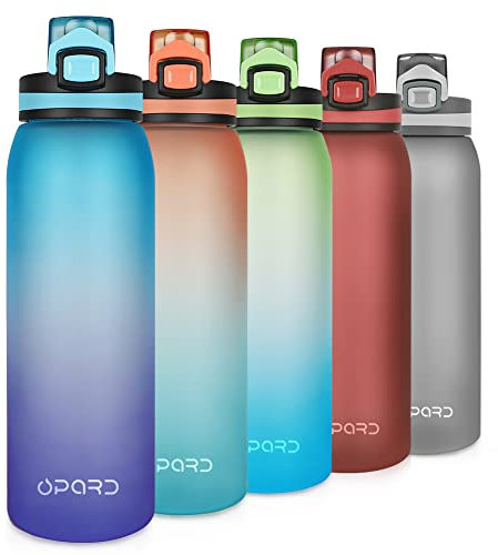 Opard Sports Water Bottle, 900 ml, Tritan, BPA-Free, Leak-Proof for Children, Sports, Fitness, Outdoor