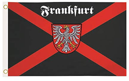 U24 Flagge Fahne Frankfurt Kreuz 90 x 150 cm