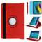 Custodia per Samsung Galaxy Tab S5e 10,5 2019 (SM-T720 T725 T727) - Custodia protettiva con supporto girevole a 360 gradi, pennino capacitivo incluso, pellicola protettiva (Red)