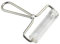 HugeDE Clear Non-Stick Acrylic Clay Roller Rolling Pin with Steel Handle, Transparent, 10cm/3.93 inch Length, 2.5cm/0.98 inch Diameter, Suitable for Clay Processes, Embossing and Other Projects