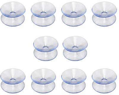 Lot de 10 Ventouses Transparentes antidérapantes Double Face, Tapis antidérapants en Verre pour Table Basse, Pieds Transparents Fixes Table, pour Maison Protection Meubles fenêtre(Size:20mm)