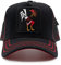 GOLD STAR HAT Trucker-Mütze mit Hahn-Motiv, Schwarz/Rot, Burgunder